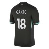 Maillot de Supporter Liverpool Gakpo 18 Extérieur 2024-25 Pour Enfant